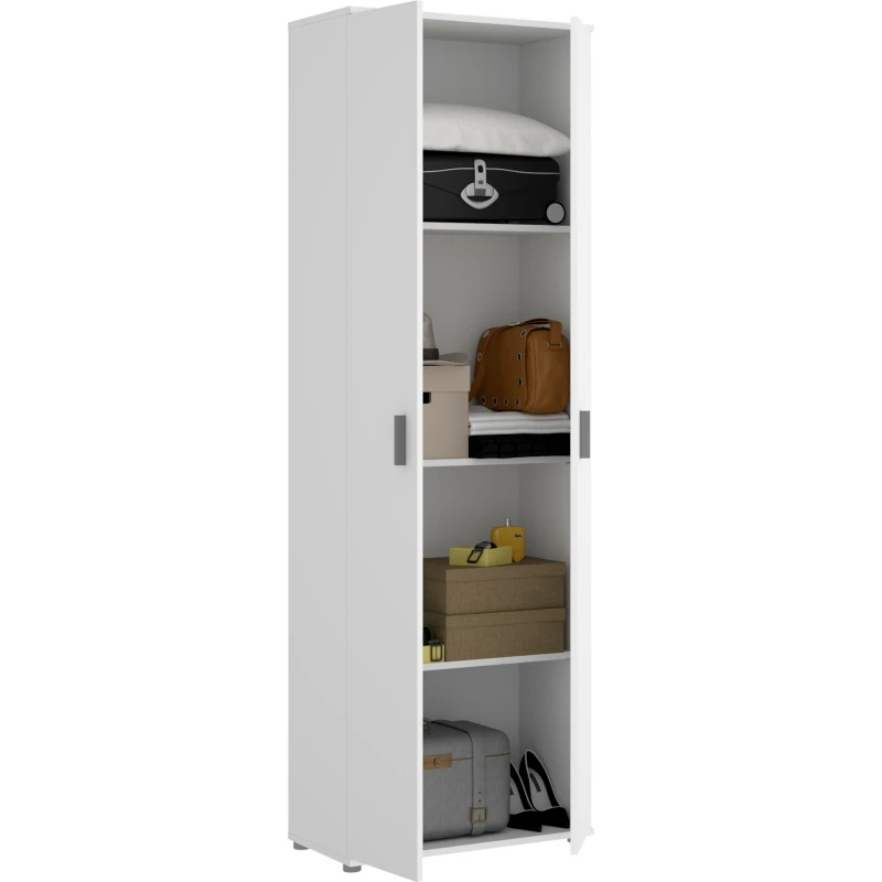 Armario multiusos de 2 puertas + 3 estantes - Imagen 2