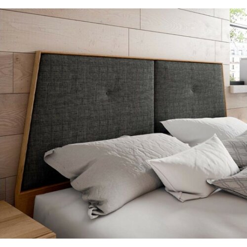 Cabecero TRENDY tapizado gris oscuro