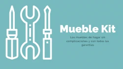 Aparador moderno 3 puertas blanco/natural largo 138 cm - Imagen 4