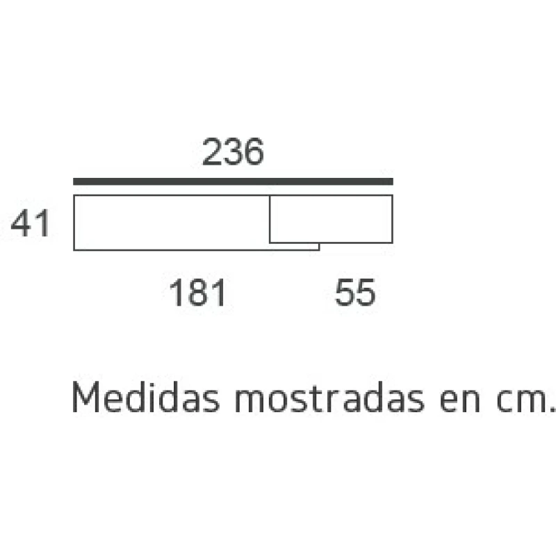 Mueble de TV compuesto: modulo bajo 4 cajones + armario 3 puertas - Imagen 2