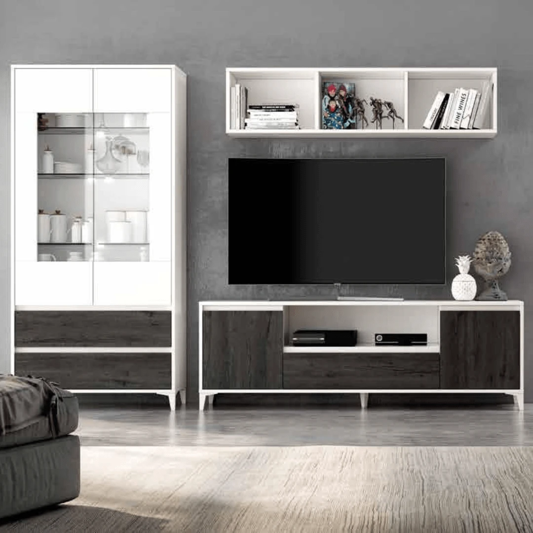 Composición de salón soul blanco/ebony