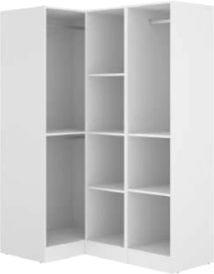 Armario rinconera 3 puertas blanco - Imagen 2