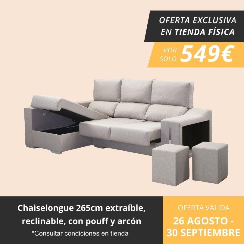 chaiselongue 265cm