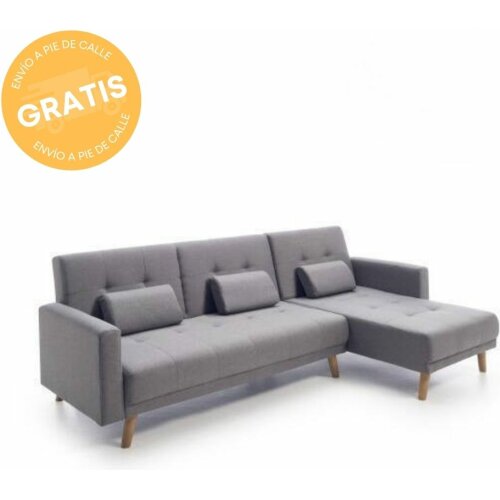 Chaiselongue cama reversible 200cm en color gris