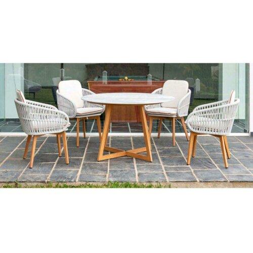 Comedor de jardín 4 plazas Venice