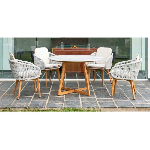 Comedor de jardín 4 plazas Venice