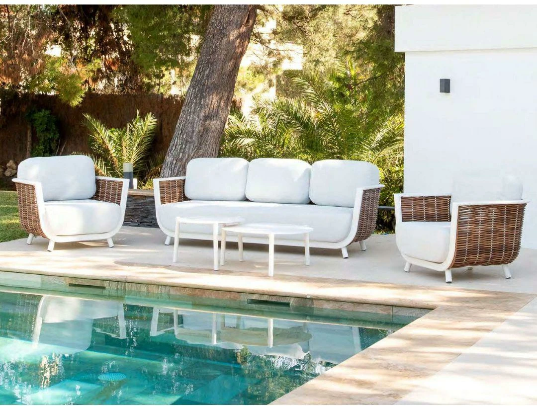 Conjunto de jardín Marrakech en aluminio y cuerda