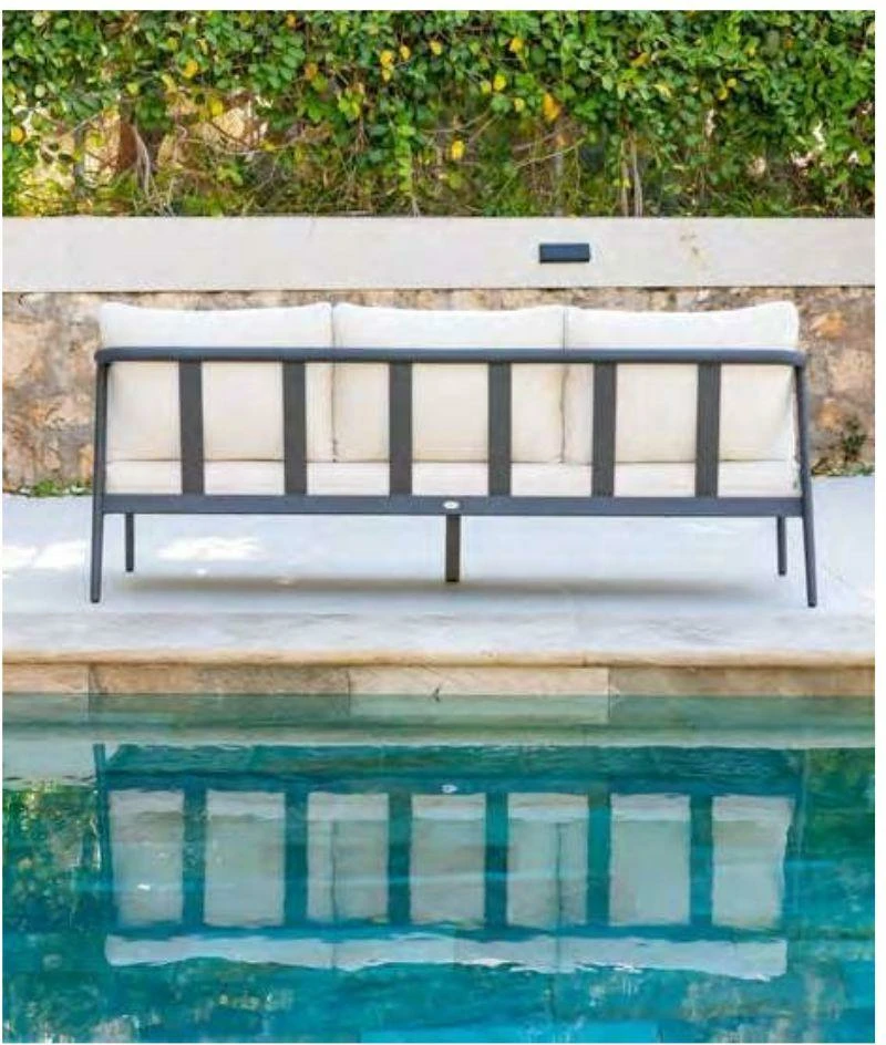 Conjunto de jardín Kenya en aluminio blanco o antracita - Imagen 2