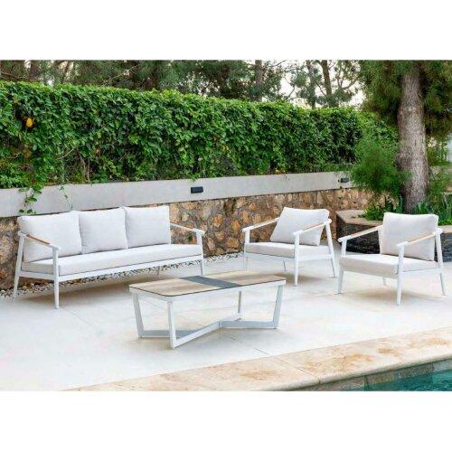 Conjunto de jardín Kenya en aluminio blanco o antracita