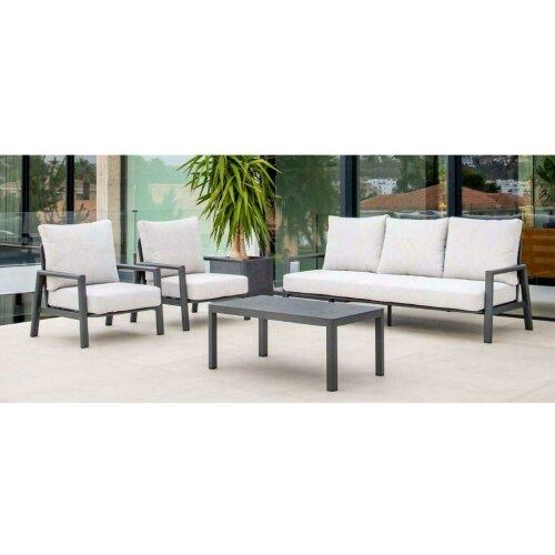 Conjunto de jardín de aluminio antracita