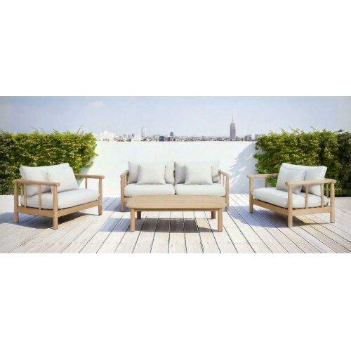 Set de jardín Filipinas 5 plazas en madera de acacia