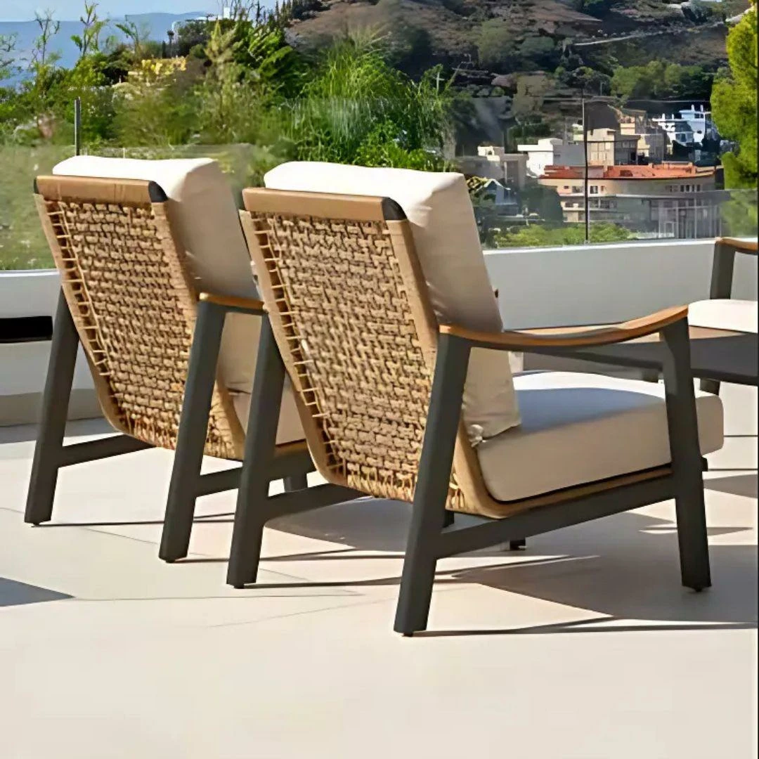 Set de jardín Zimbawe de 5 plazas fabricado en aluminio - Imagen 2