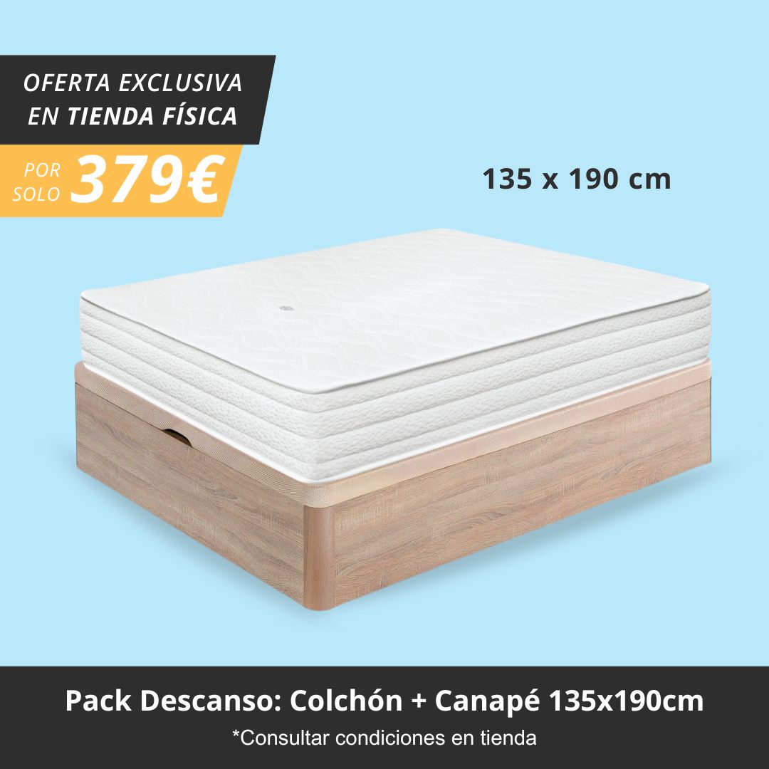 pack descanso 135x190cm en oferta