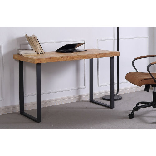 MESA ESTUDIO NATURAL 120 x 60 CM ROBLE NORDISH / NEGRO.