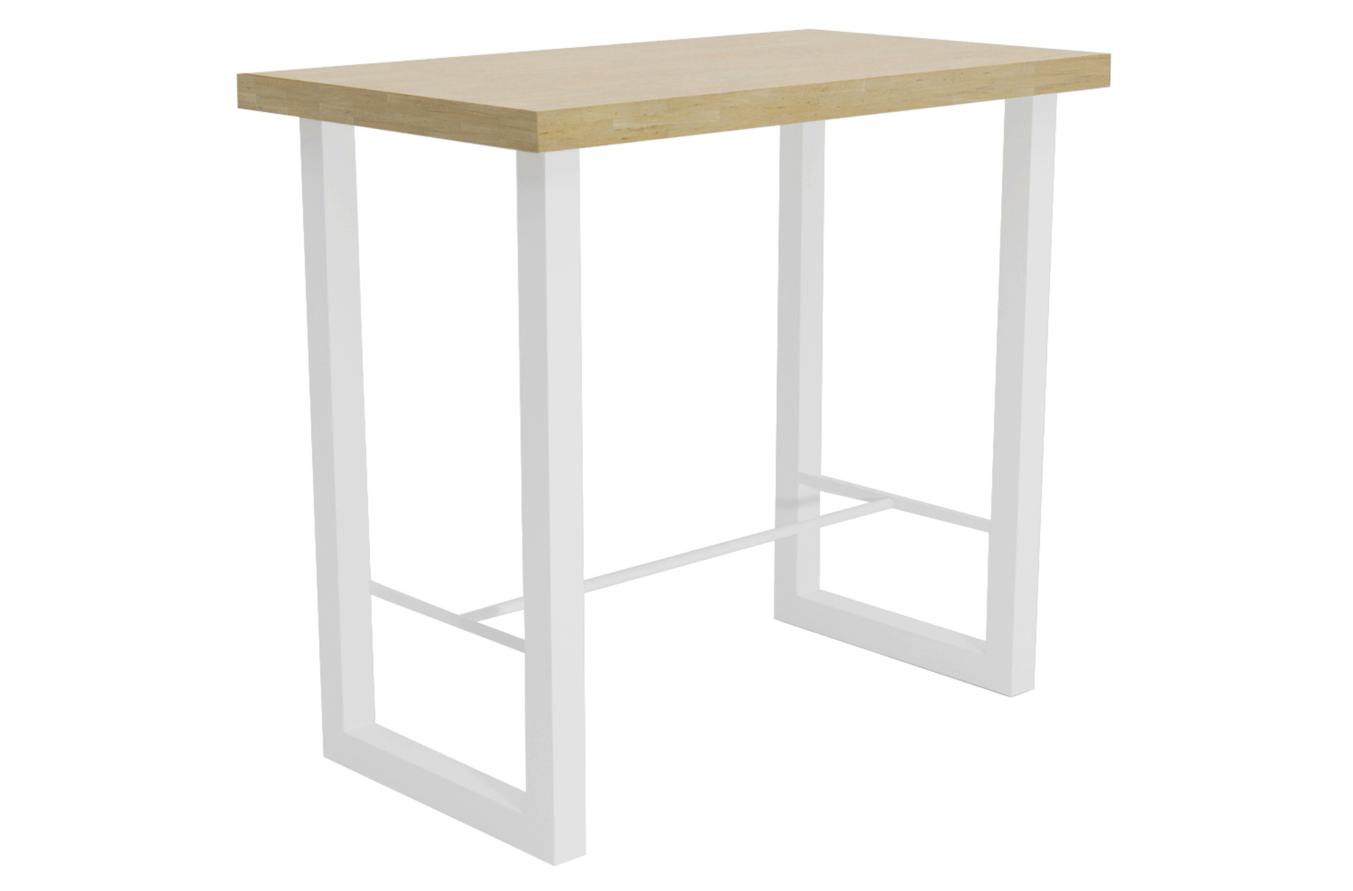 MESA ALTA LOFT 120 X 70 CM ROBLE NORDISH / BLANCO. - Imagen 2