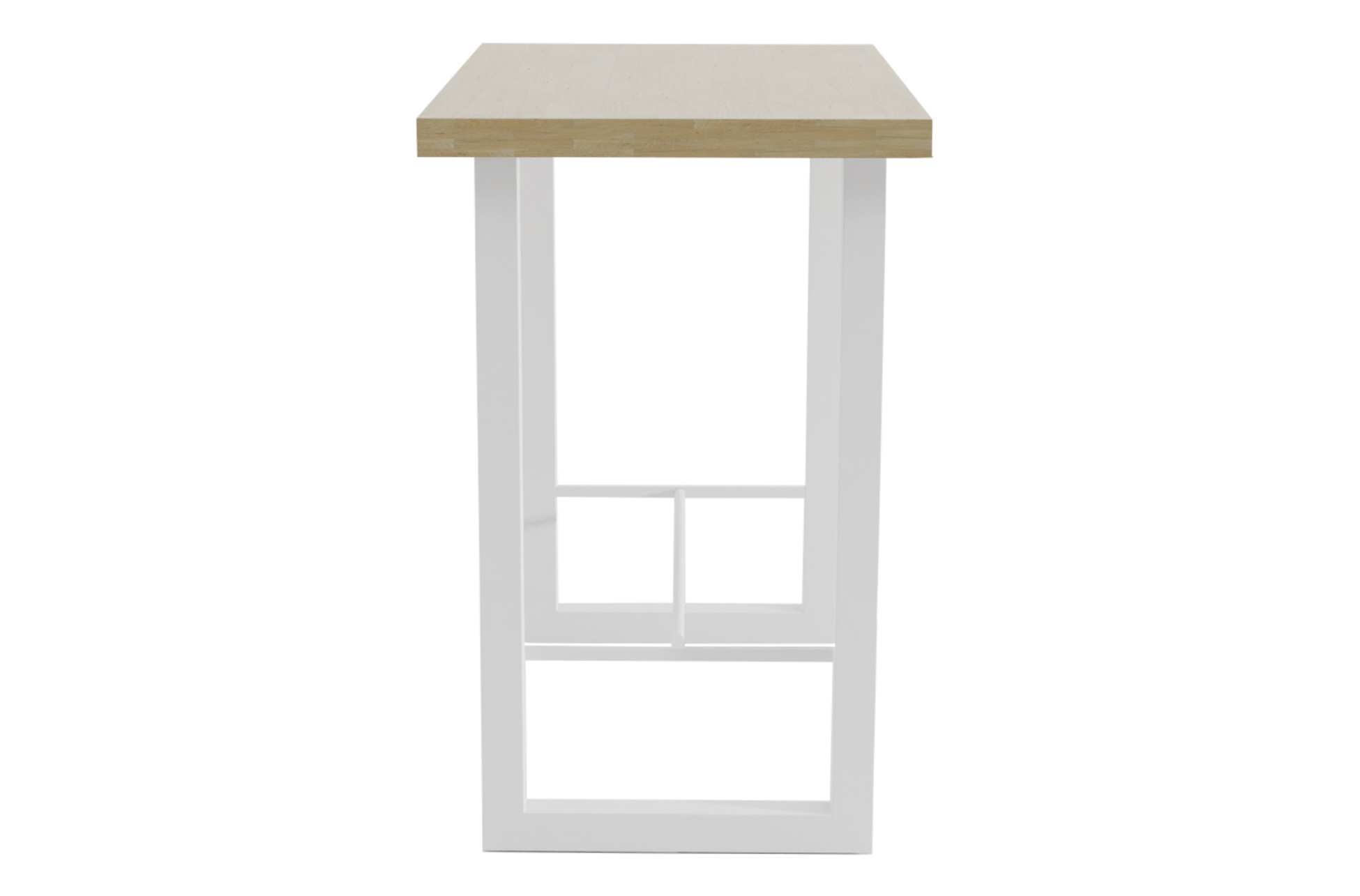 MESA ALTA LOFT 120 X 70 CM ROBLE NORDISH / BLANCO. - Imagen 4