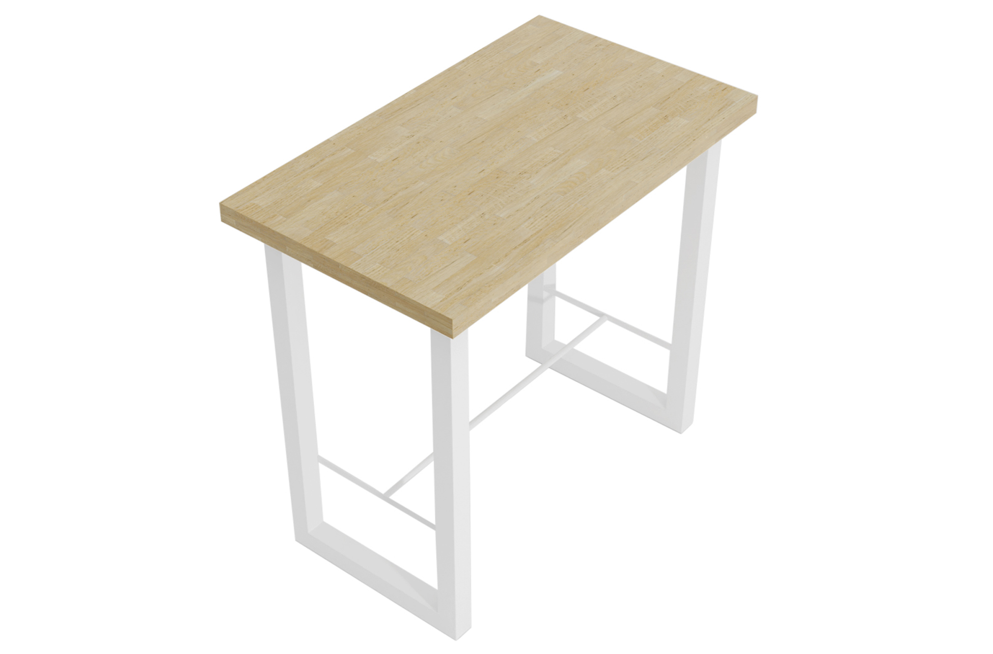 MESA ALTA LOFT 120 X 70 CM ROBLE NORDISH / BLANCO. - Imagen 5