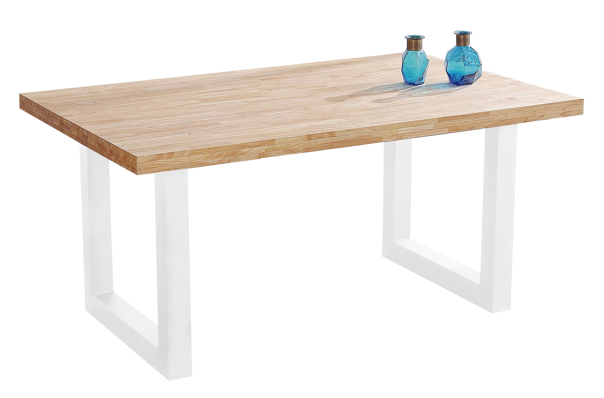 MESA COMEDOR FIJA LOFT 160 x 100 CM ROBLE NORDISH / BLANCO. - Imagen 2