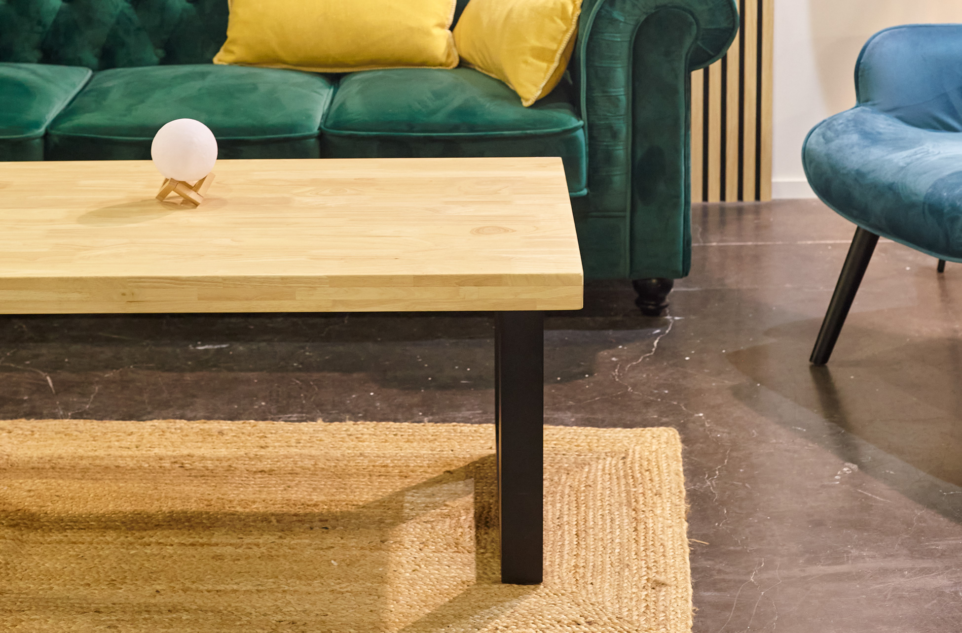 MESA CENTRO ELEVABLE LOFT 120 x 60 CM ROBLE NORDISH/ NEGRO. - Imagen 4