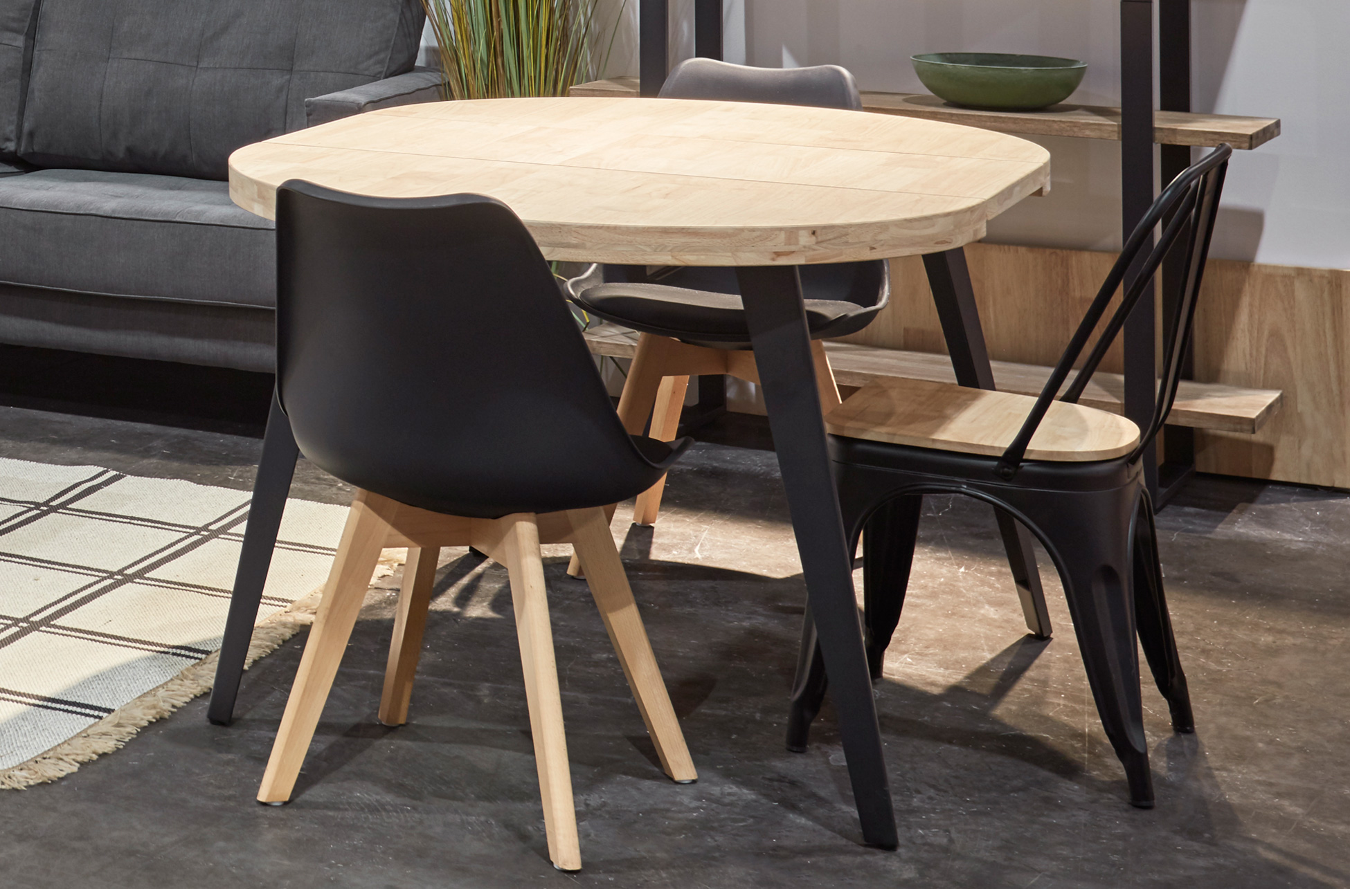 SILLA COMEDOR MODELO BISTRO NEGRO. - Imagen 4
