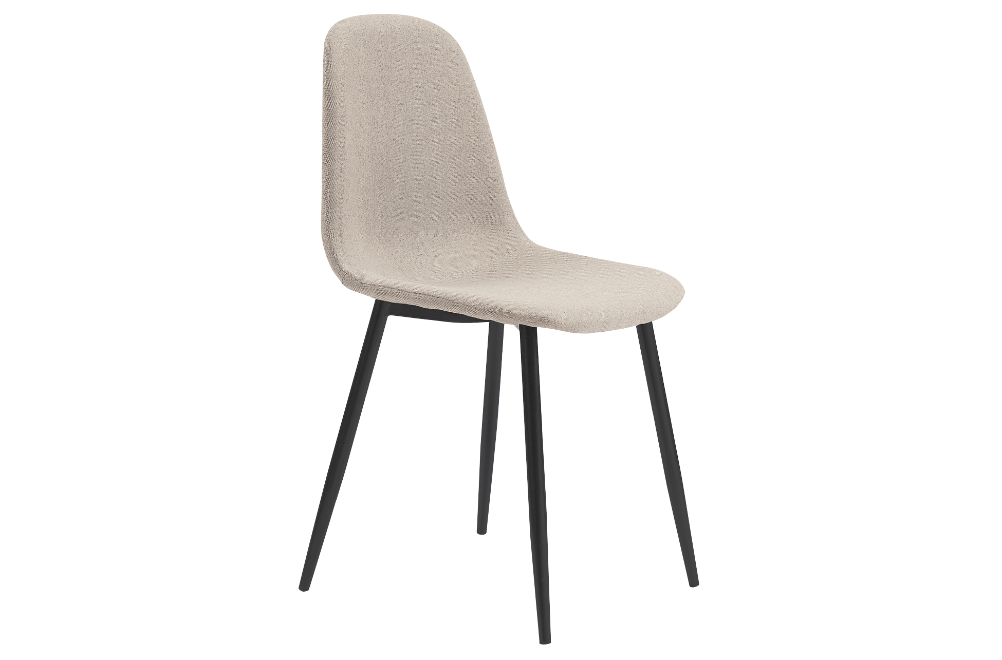SILLA COMEDOR HALL TEJIDO BEIGE. - Imagen 2