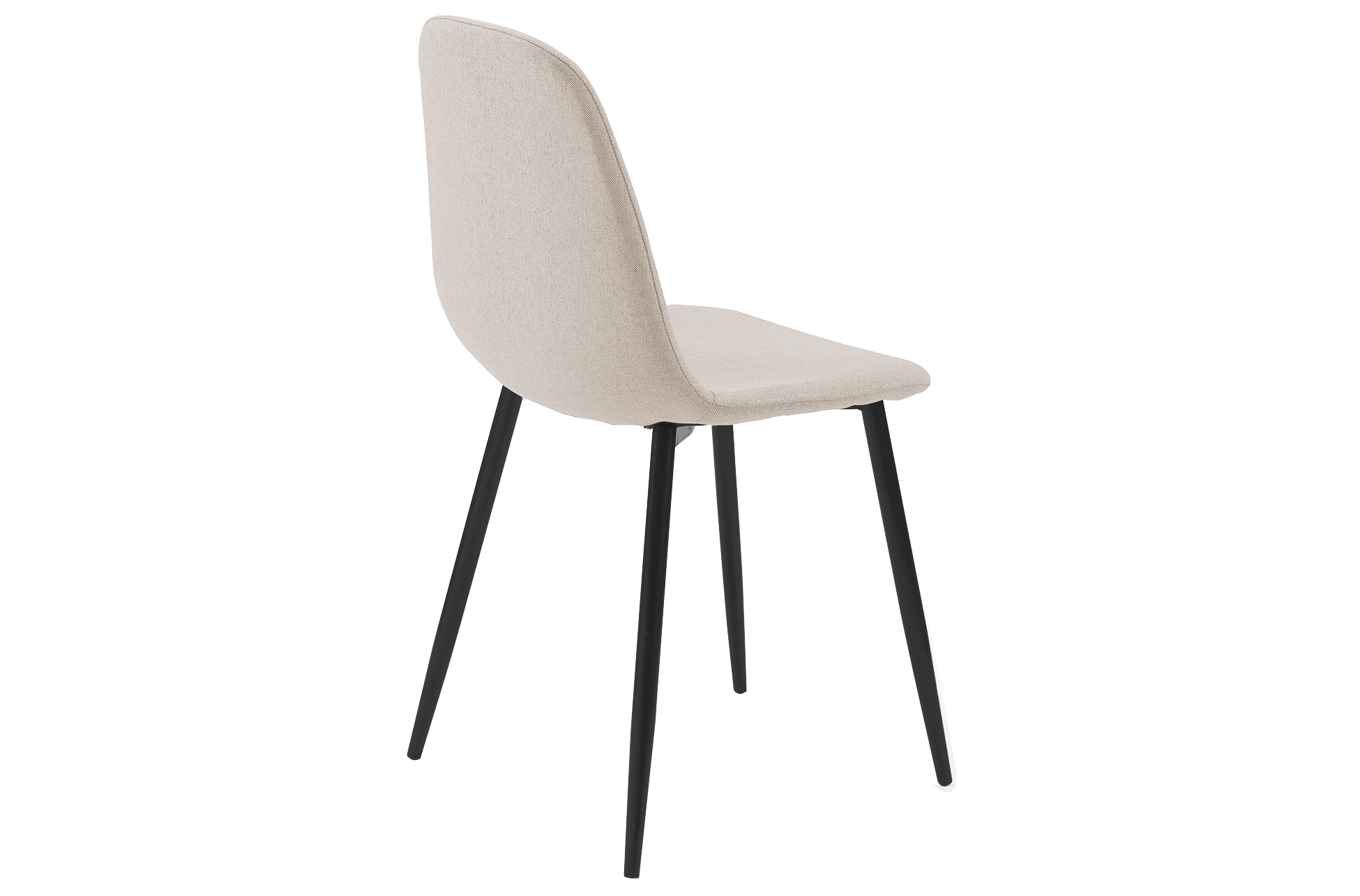 SILLA COMEDOR HALL TEJIDO BEIGE. - Imagen 3