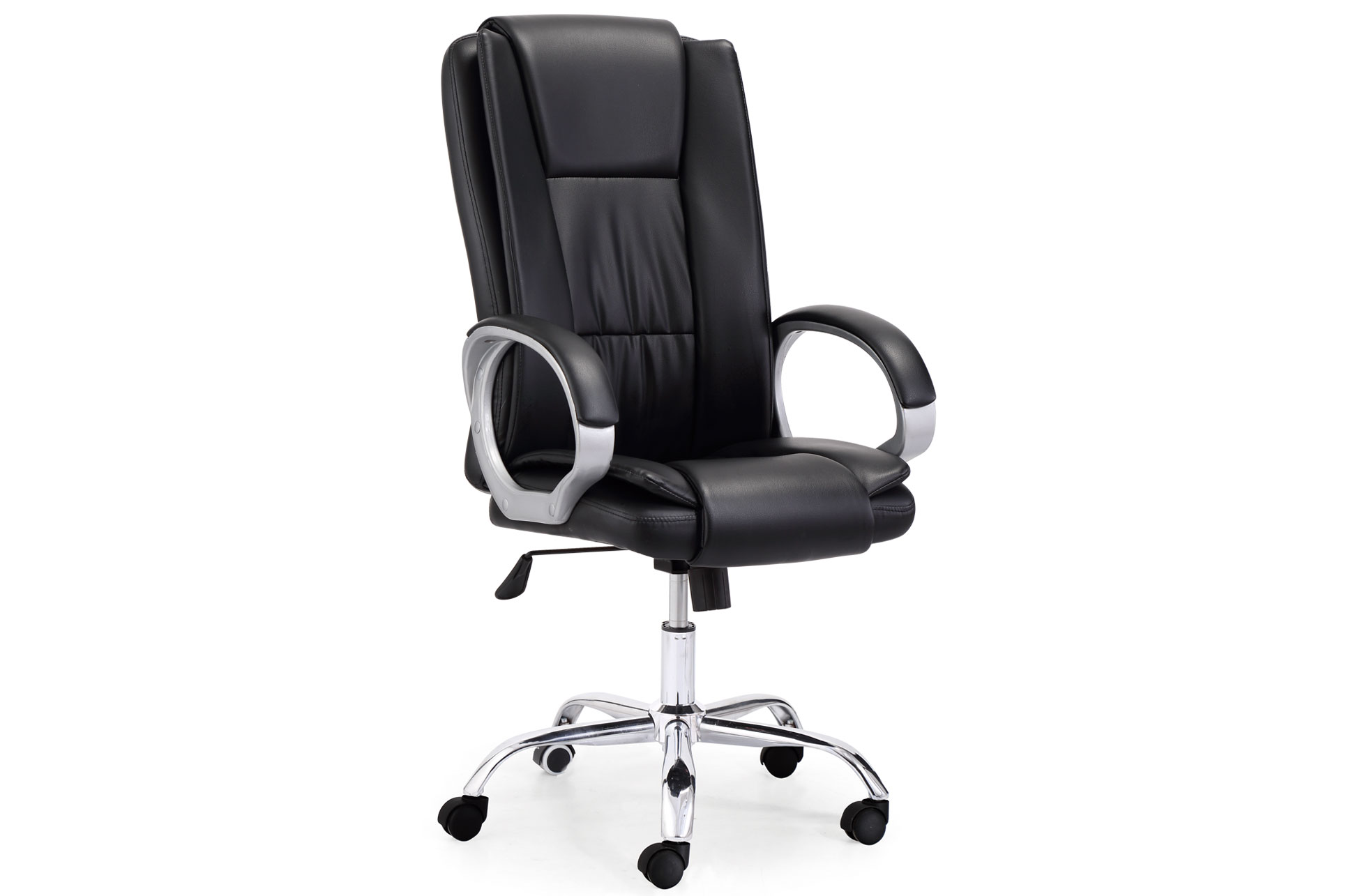 SILLÓN DESPACHO ATLAS SÍMIL PIEL NEGRO