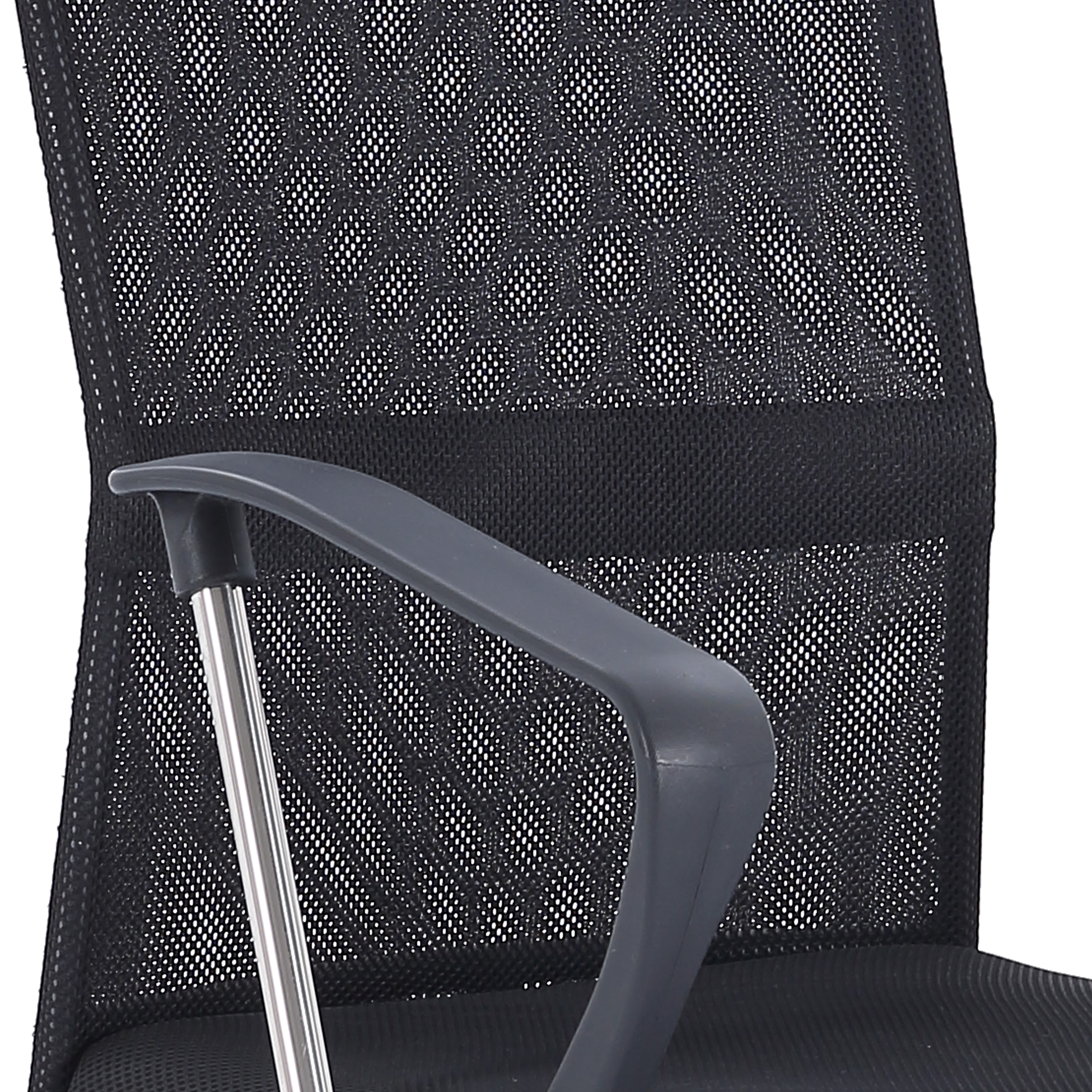 SILLÓN GIRATORIO COACH RED TRANSPIRABLE NEGRO. - Imagen 3