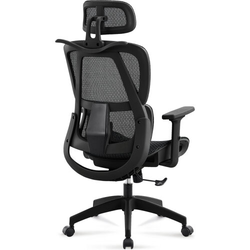 SILLON GIRATORIO ERGO RED TRANSPIRABLE NEGRO / ESTRUCTURA NEGRA