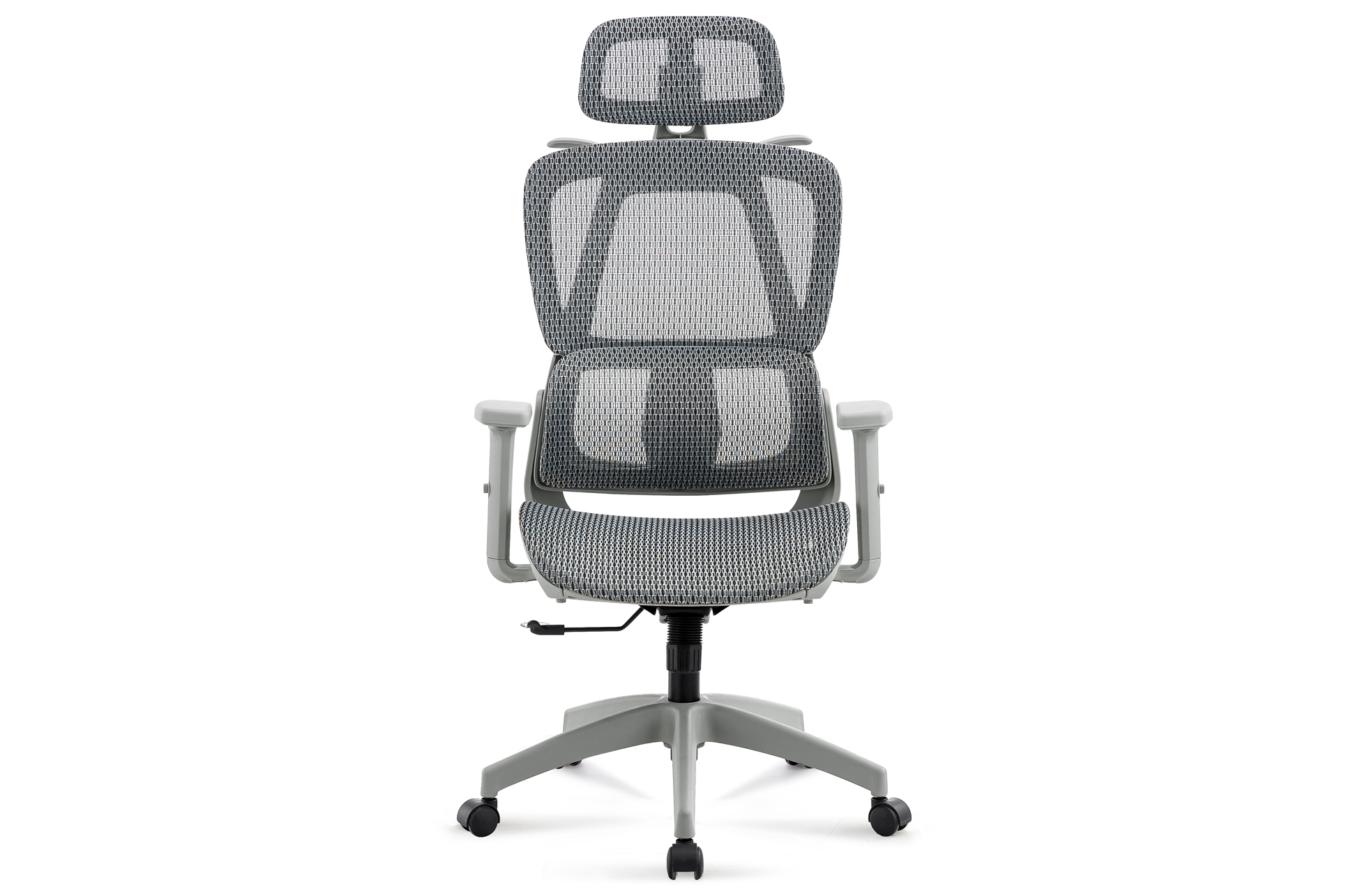 SILLON GIRATORIO ERGO RED TRANSPIRABLE GRIS / ESTRUCTURA GRIS - Imagen 2