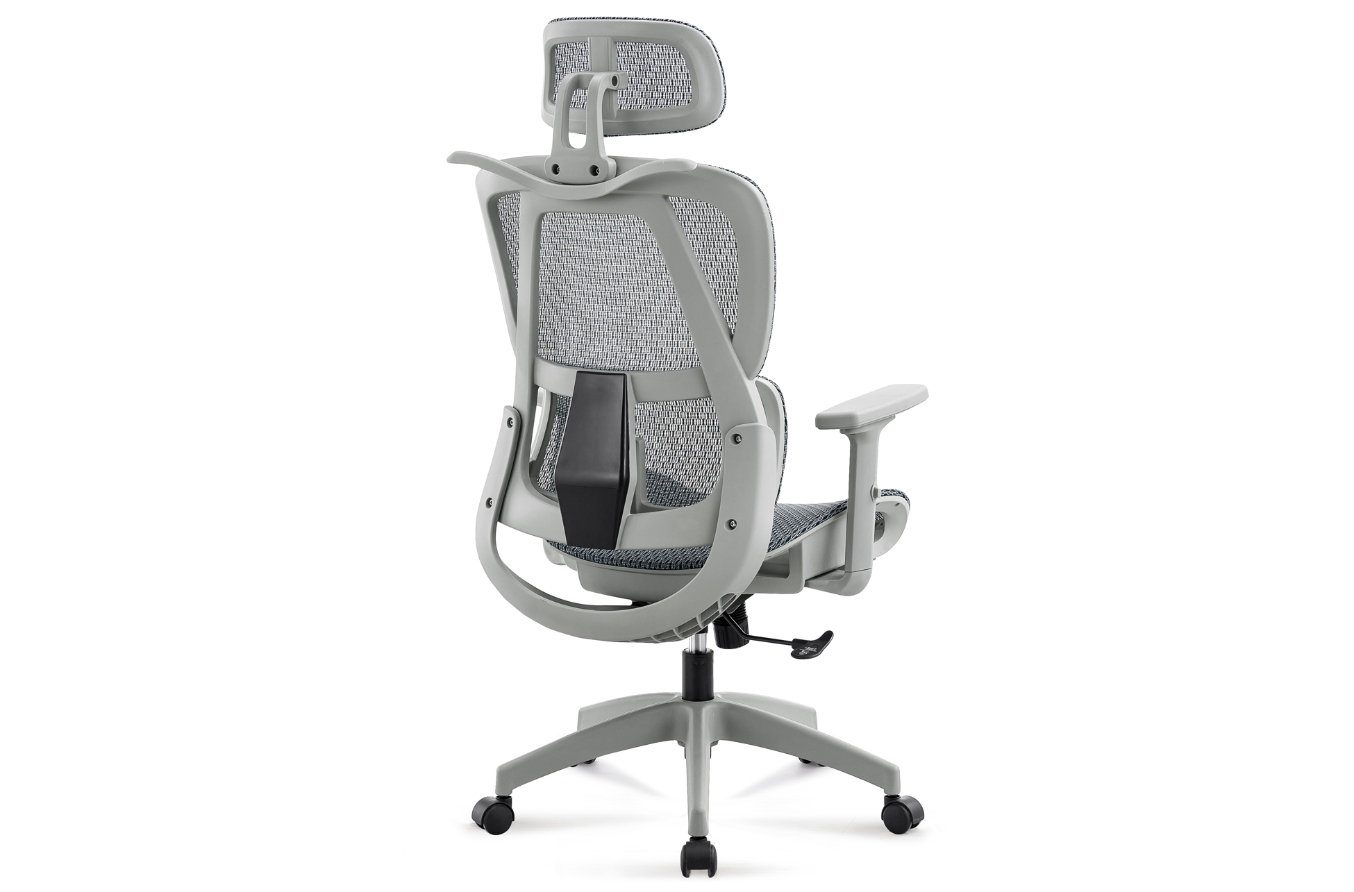 SILLON GIRATORIO ERGO RED TRANSPIRABLE GRIS / ESTRUCTURA GRIS - Imagen 3