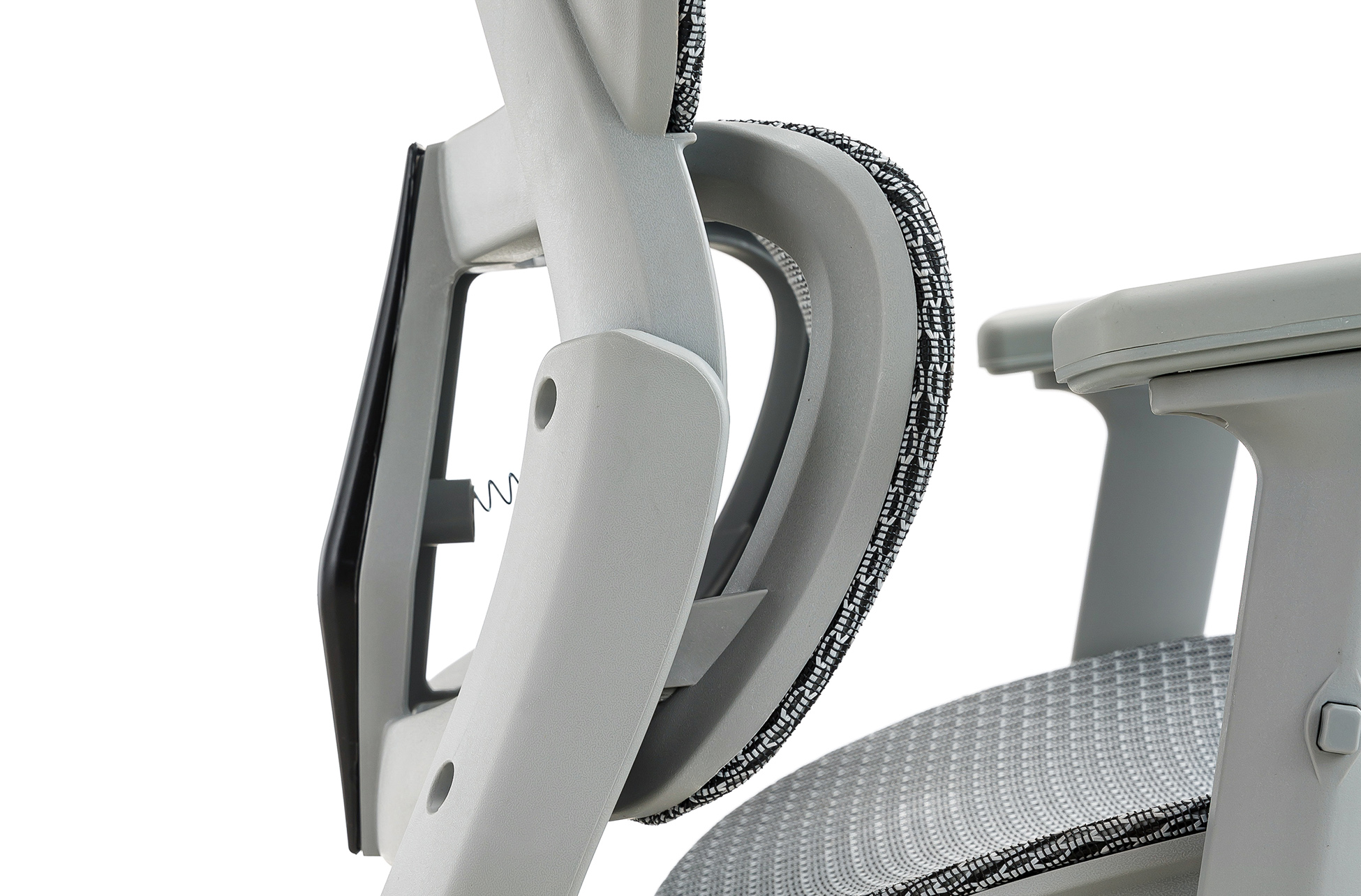 SILLON GIRATORIO ERGO RED TRANSPIRABLE GRIS / ESTRUCTURA GRIS - Imagen 7