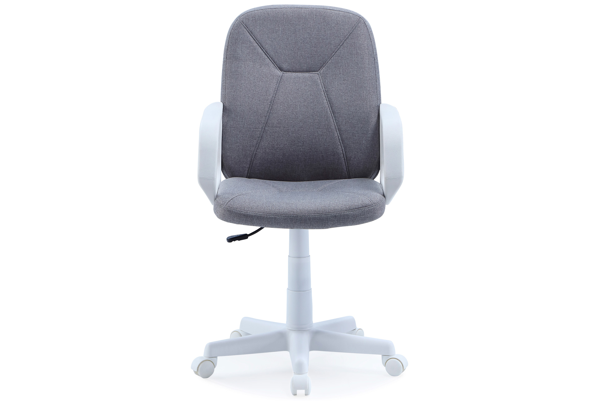 SILLON GIRATORIO GENESIS TEJIDO GRIS PEARL / ESTRUCTURA BLANCA. - Imagen 2