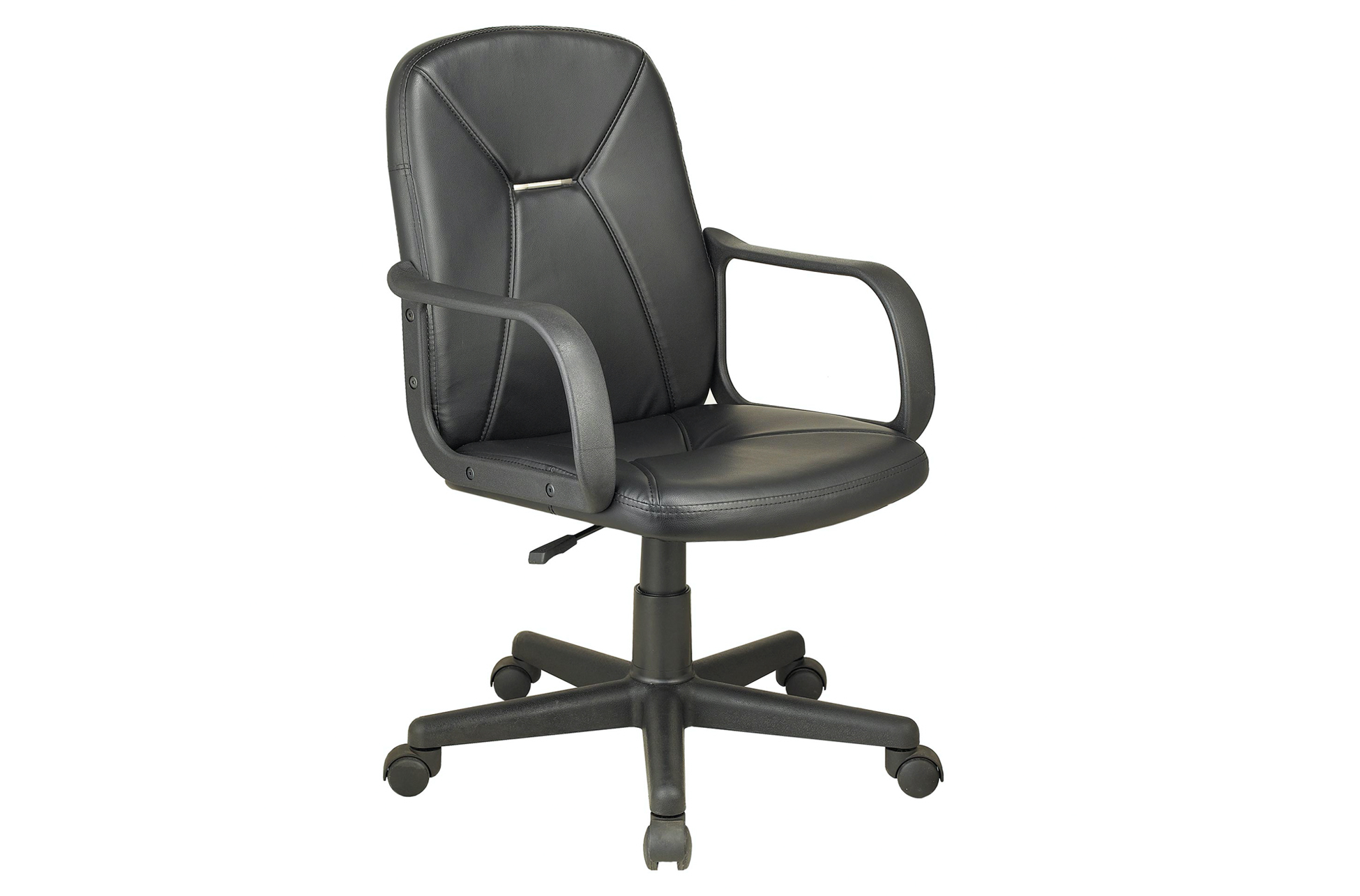 SILLÓN GIRATORIO GENESIS SÍMIL PIEL NEGRO