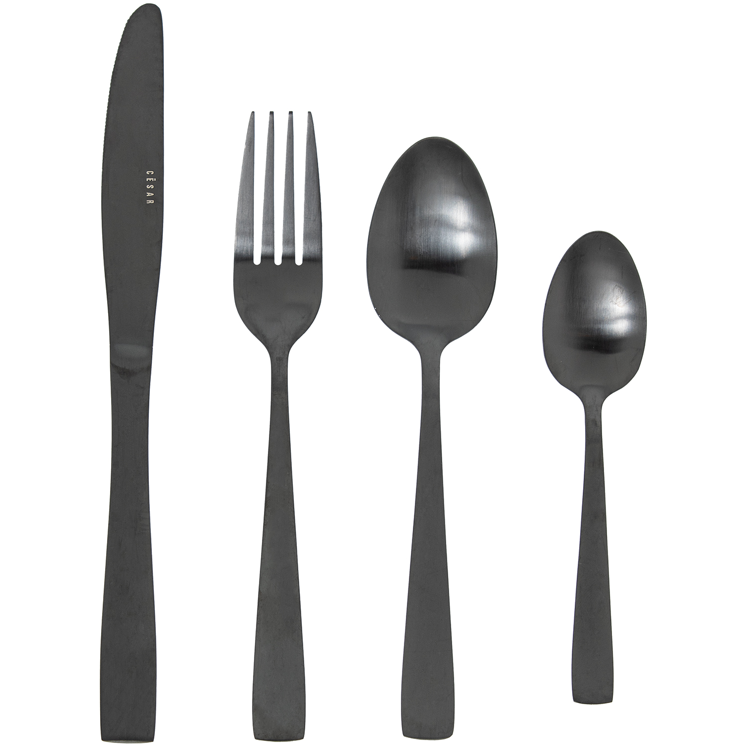 SET 24 CUBIERTOS ACERO INOXIDABLE PLATA MATE (LUCIA)