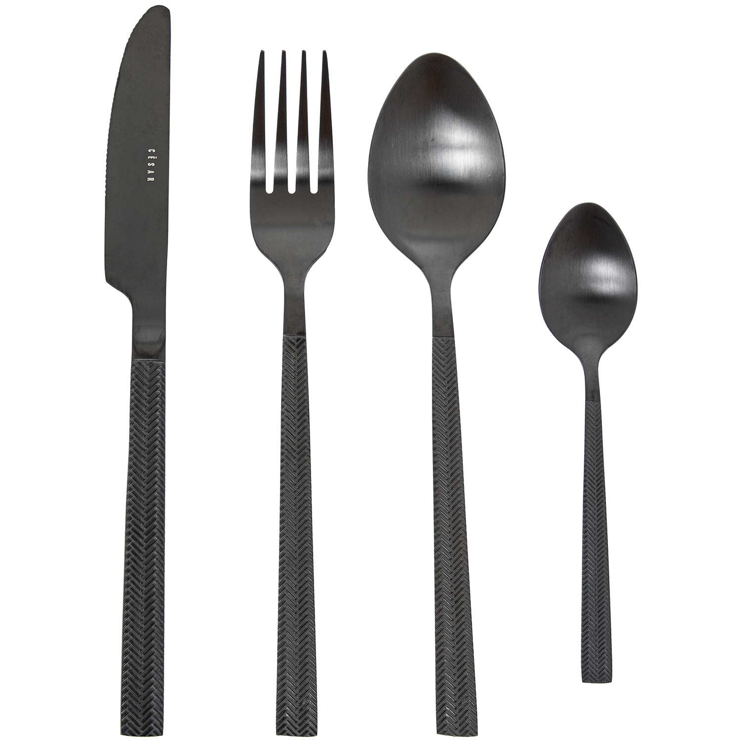 SET 24 CUBIERTOS ACERO INOXIDABLE DORADO MATE (ALBA)