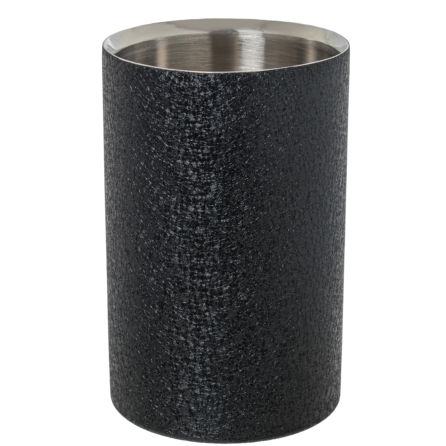 ENFRIADOR BOTELLA ACERO INOX.,BIERTA NEGRA