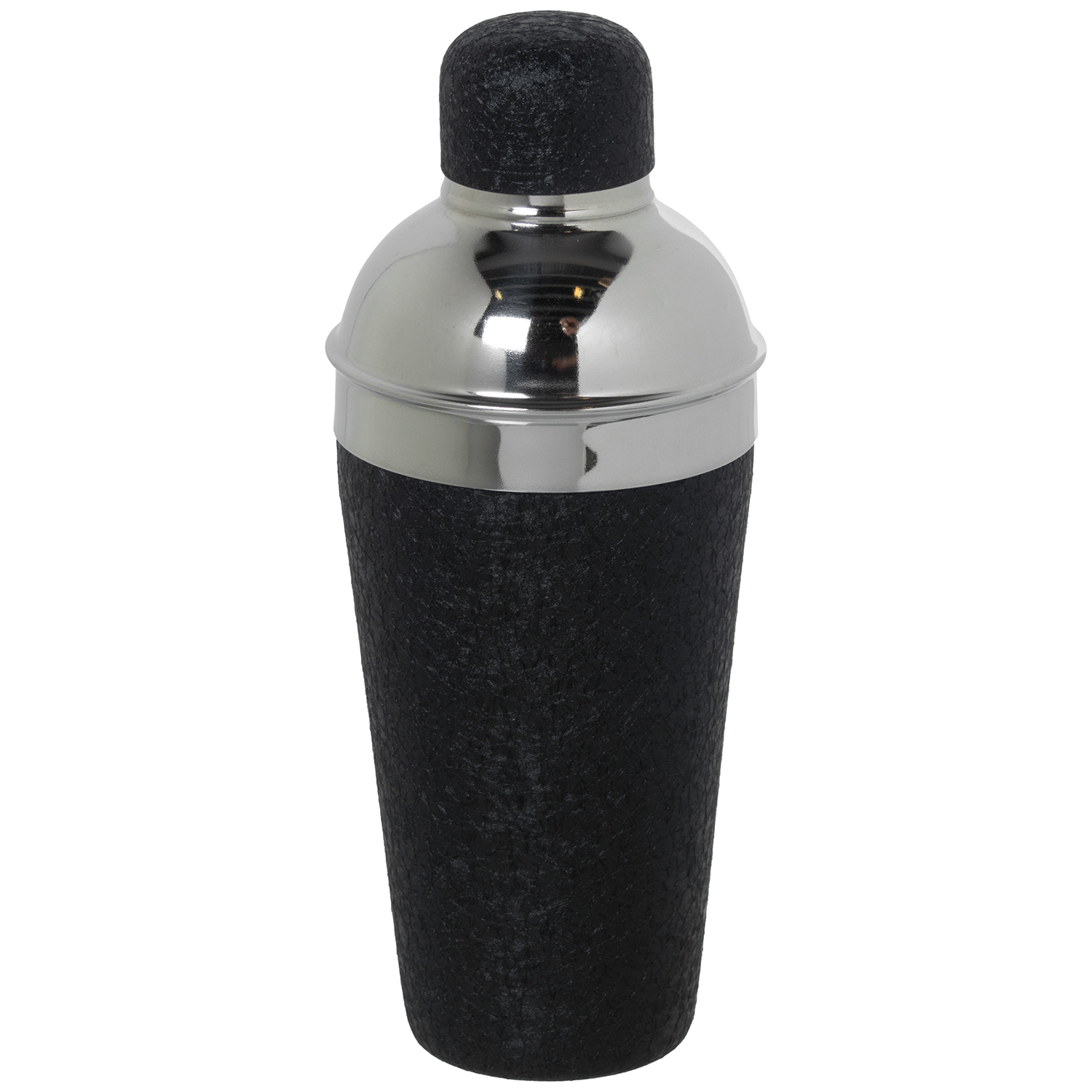 COCTELERA 550ML ACERO INOX., C CUBIERTA NEGRA