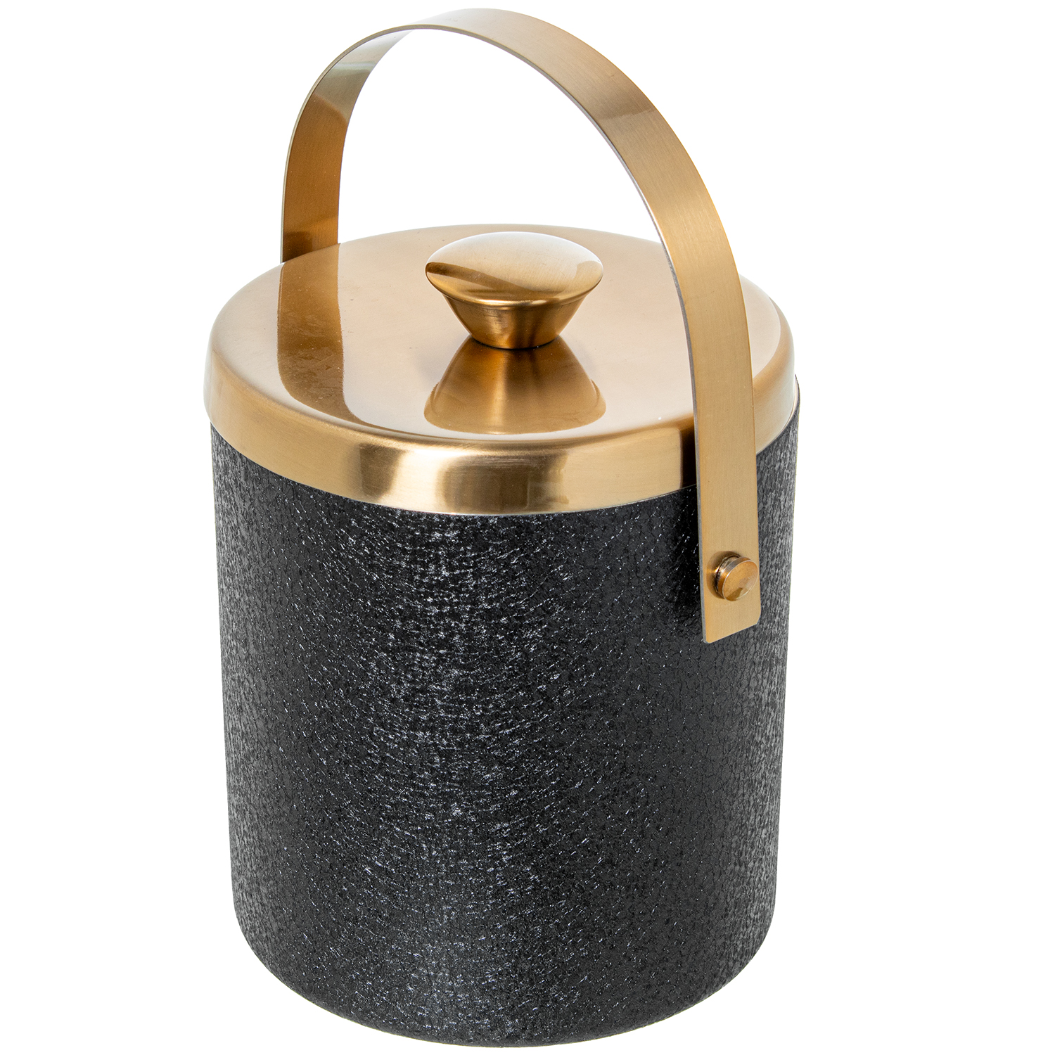 CUBITERA C/TAPA ACERO INOX. ORUBIERTA NEGRA
