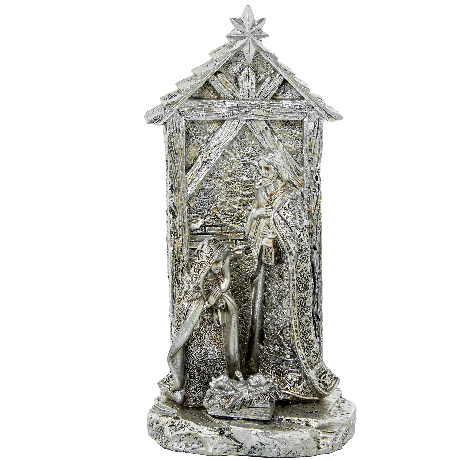 FIGURA 22217 NACIMIENTO RESINA DORADO ESTRELLA