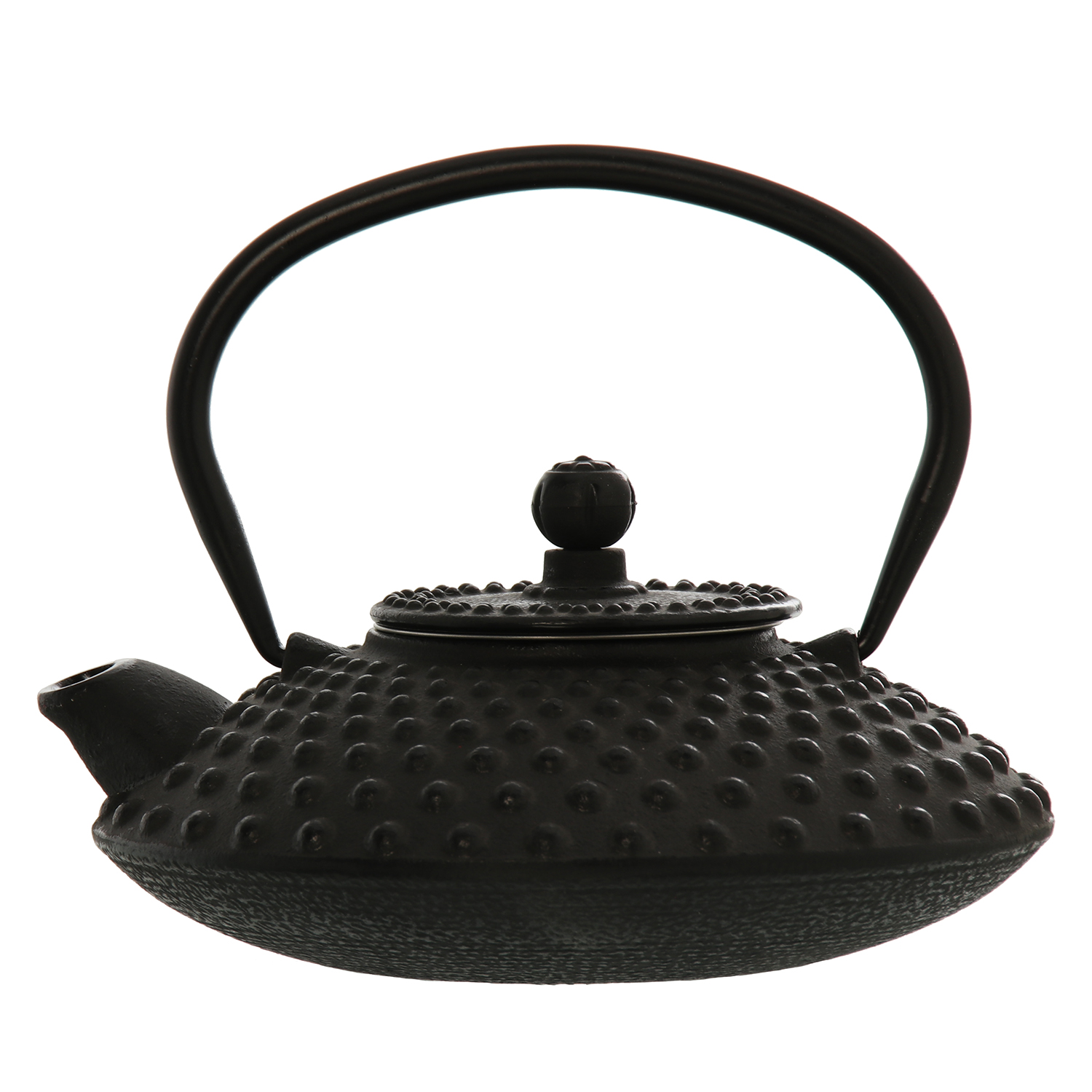 TETERA HIERRO 0,5L NEGRO C/FILBRILLO C/FILTRO ACERO INOX.