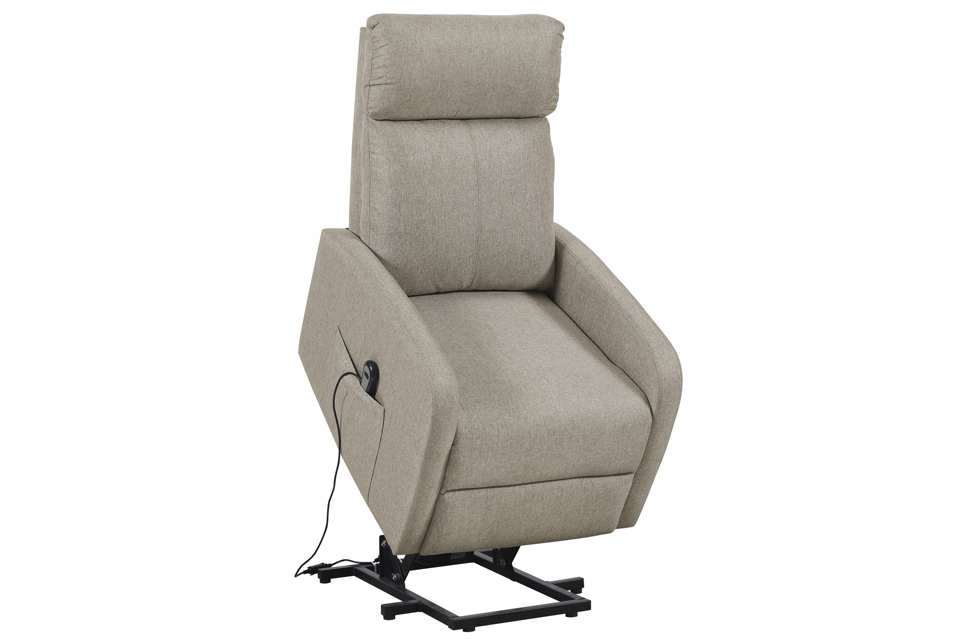 SILLON RELAX ELEVADOR LIFE TEJIDO BEIGE. - Imagen 5