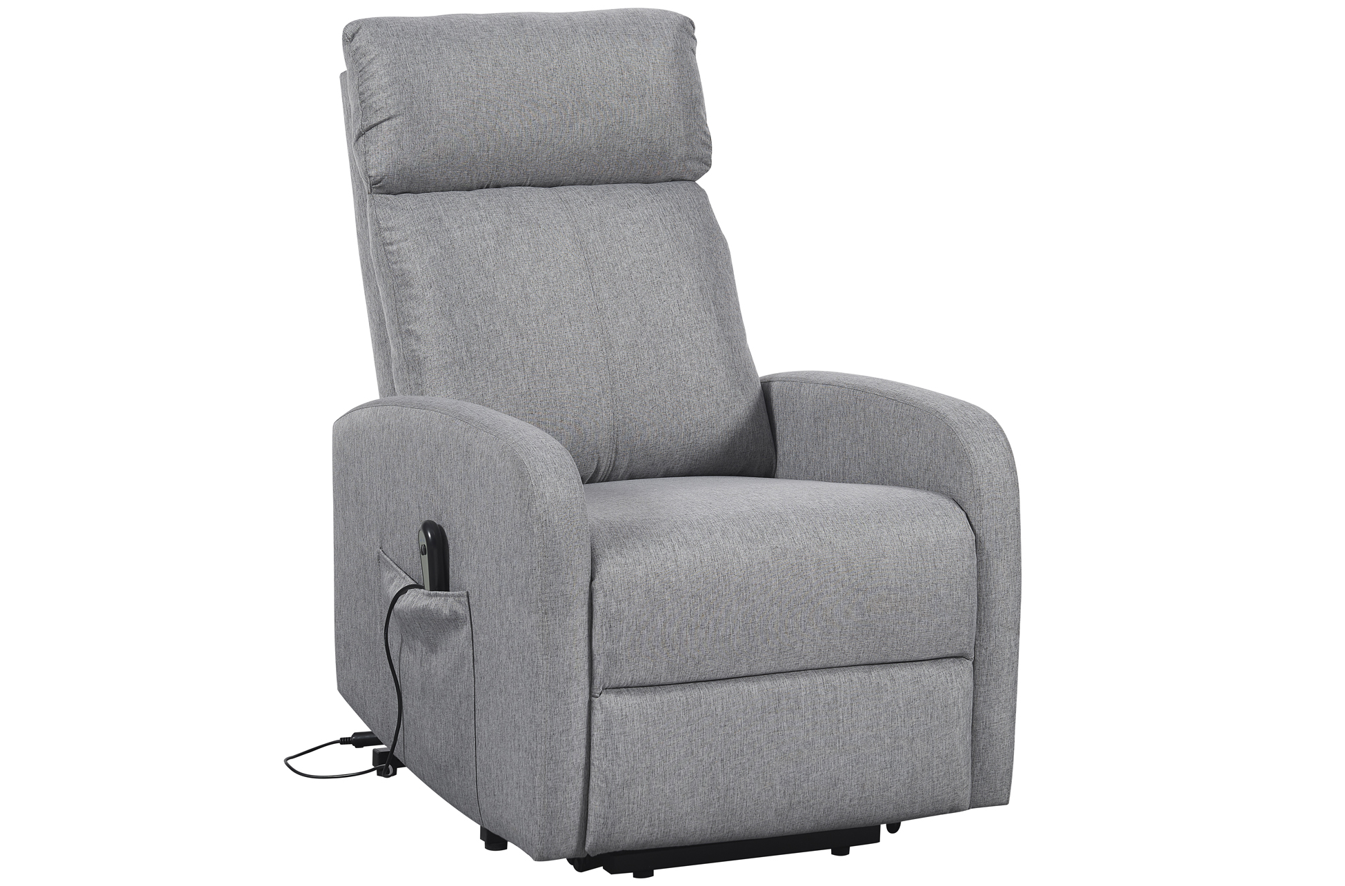 SILLON RELAX ELEVADOR LIFE TEJIDO GRIS. - Imagen 3