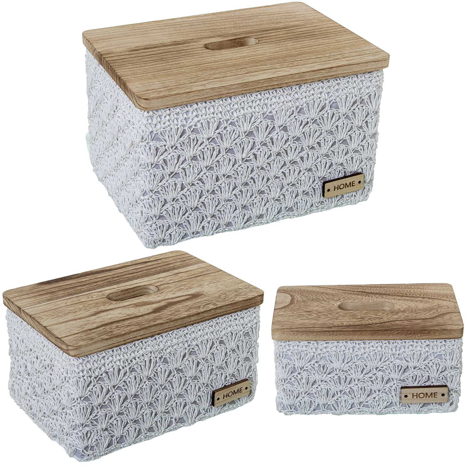 SET 3 CAJAS ALMACENAMIENTO TEL/VERDE