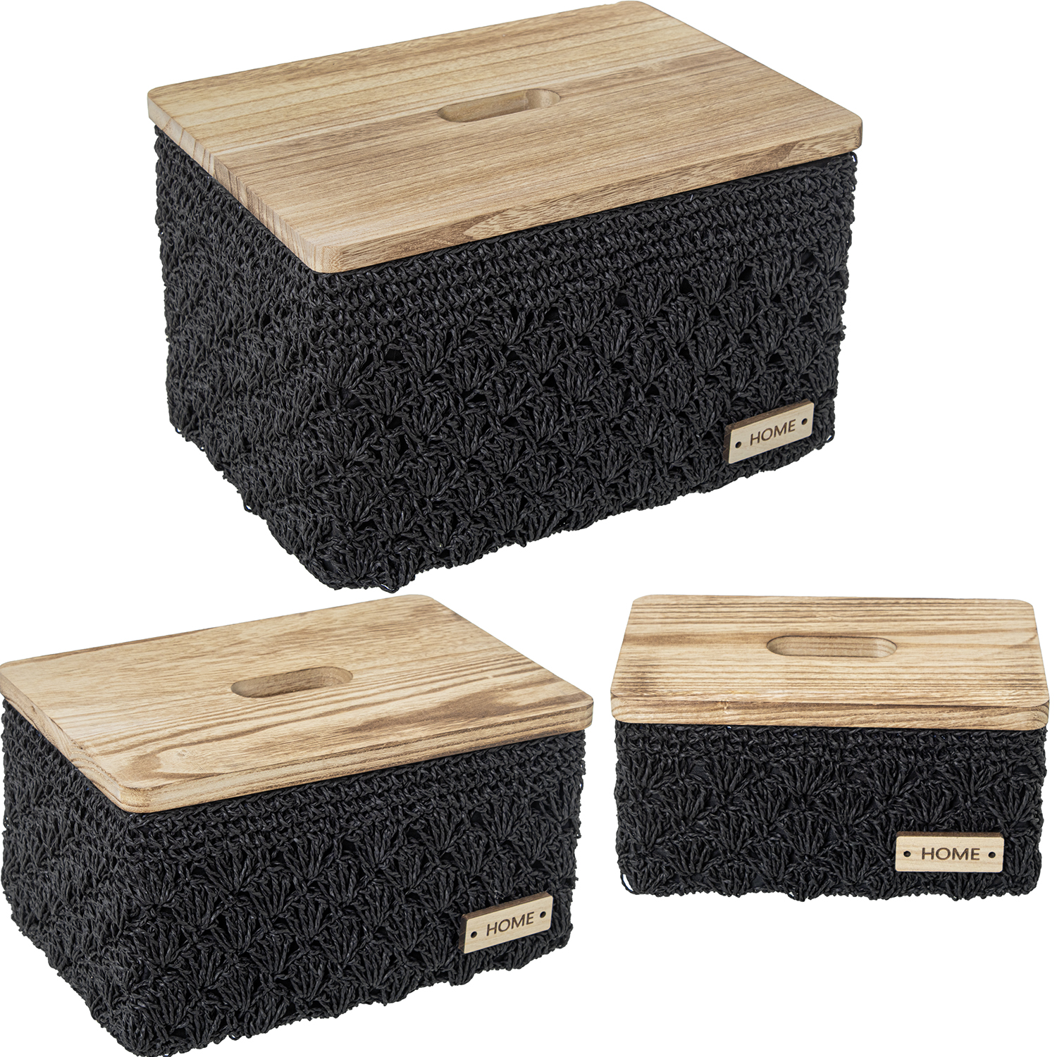 SET 3 CAJAS ALMACENAMIENTO TELLA BLANCA