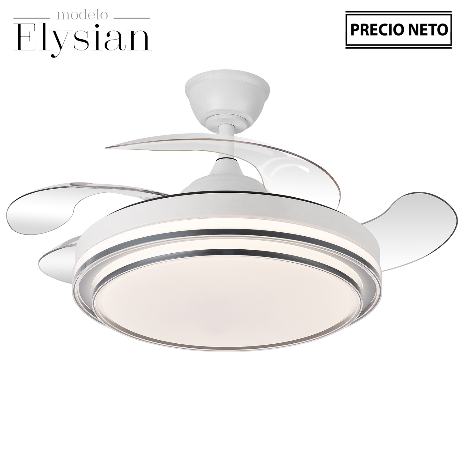 VENTILADOR TECHO C/LUZ ELYSIANSOPORTE MIMBRE
