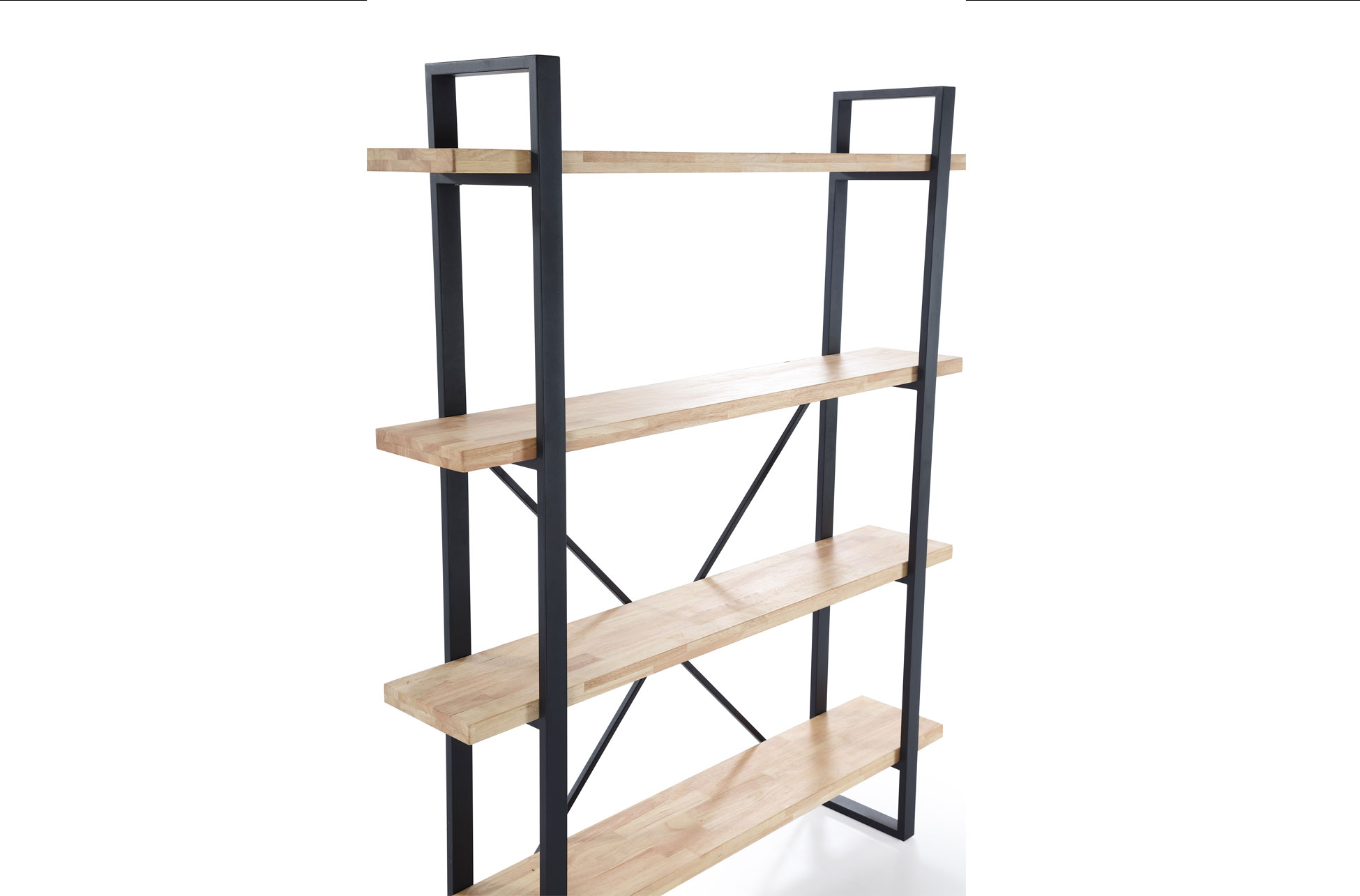 ESTANTERIA ALTA PLANK ROBLE NORDISH / NEGRO. - Imagen 4
