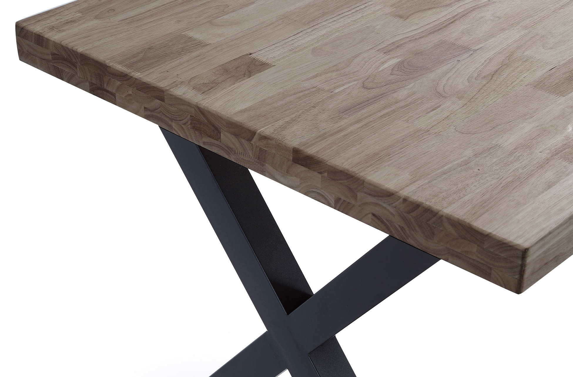 MESA COMEDOR FIJA X-LOFT 140 x 80 CM ROBLE AMERICAN / NEGRO - Imagen 3