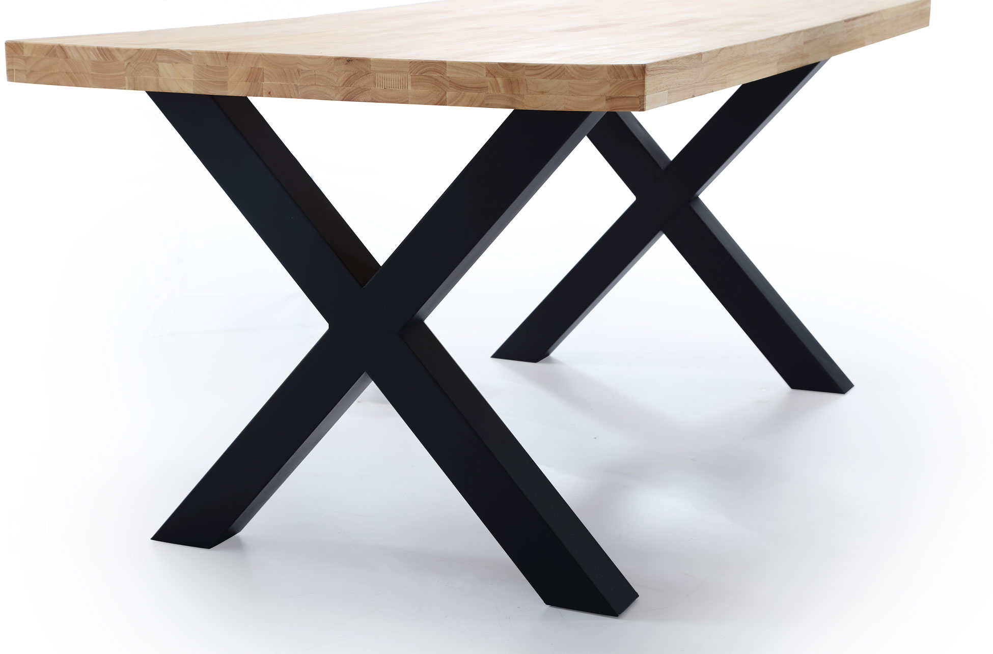 MESA COMEDOR FIJA X-LOFT 160 x 90 CM ROBLE / NEGRO. - Imagen 4