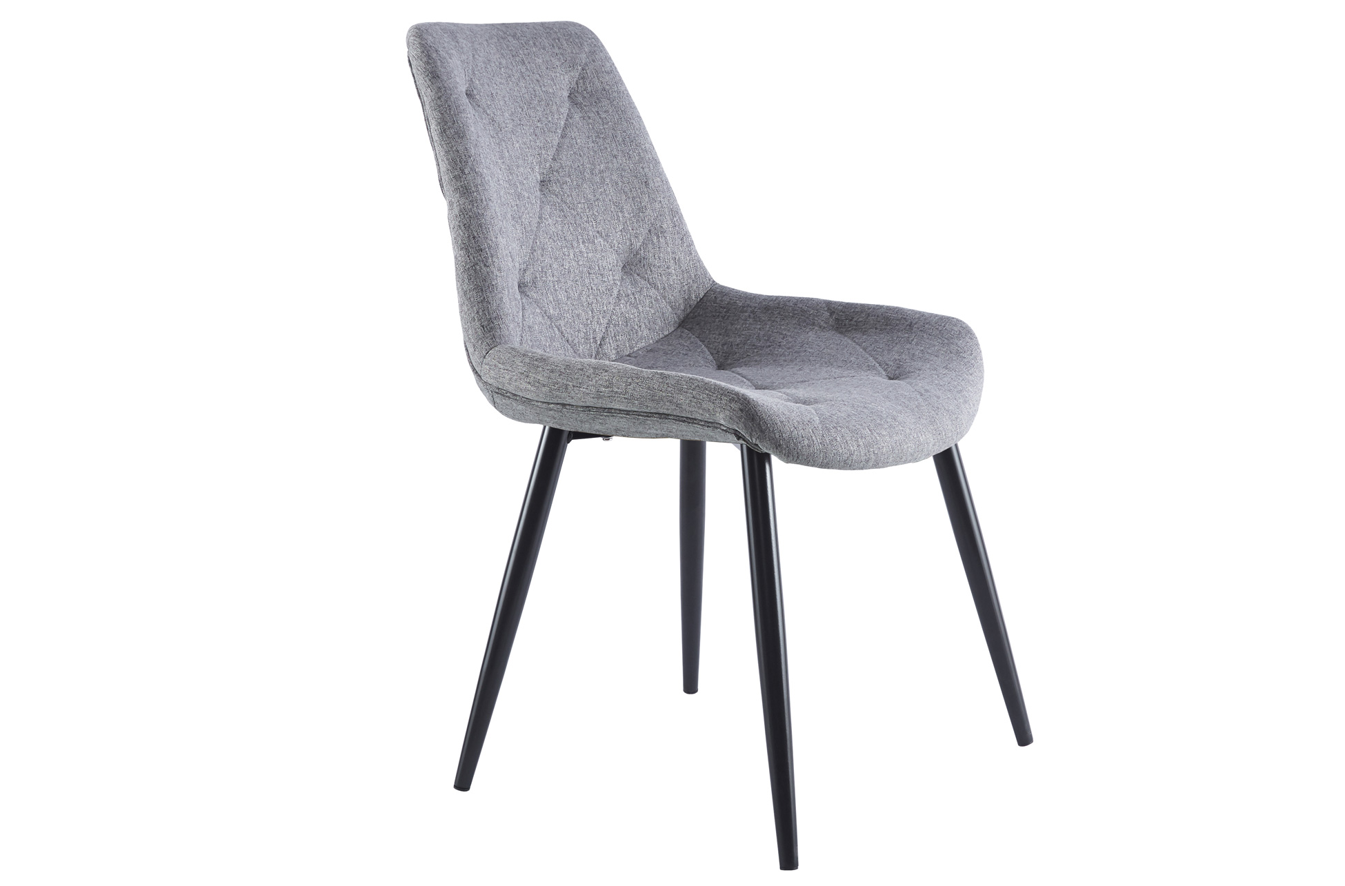 SILLA COMEDOR MARLENE TEJIDO GRIS / NEGRO - Imagen 2